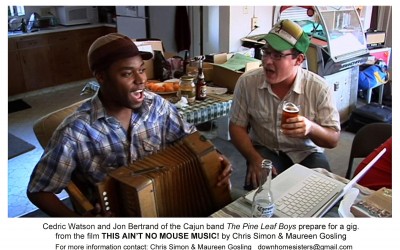 Cedric Watson and Jon Bertrand of the Cajun band The Pine Leaf Boys